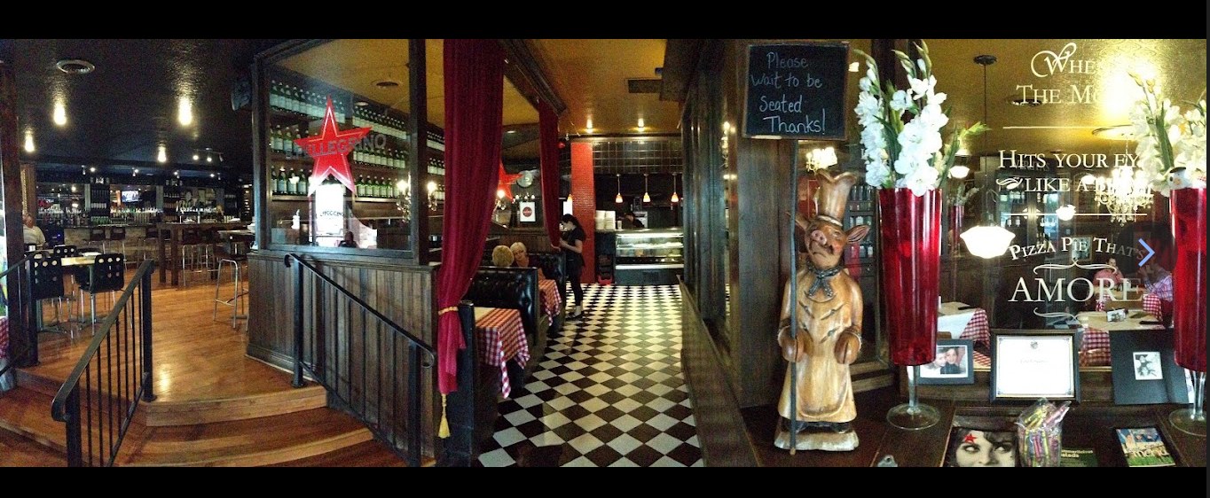 The warm interior of Lina Linguini's
